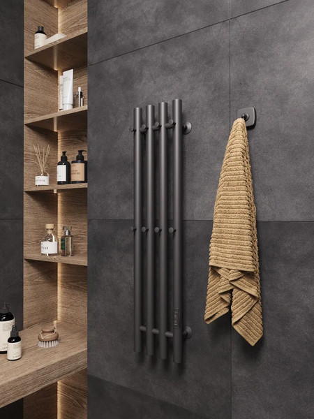 Полотенцесушитель электрический Маргроид Ferrum Inaro 4 СНШ 80x6 8 крючков