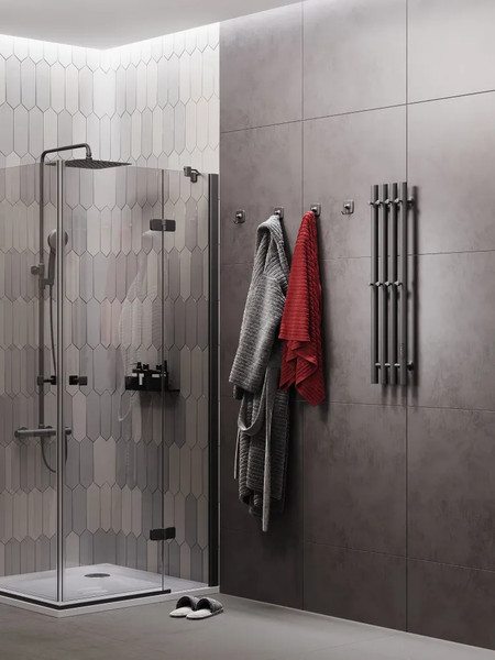 Полотенцесушитель электрический Маргроид Ferrum Inaro 4 СНШ 80x6 8 крючков