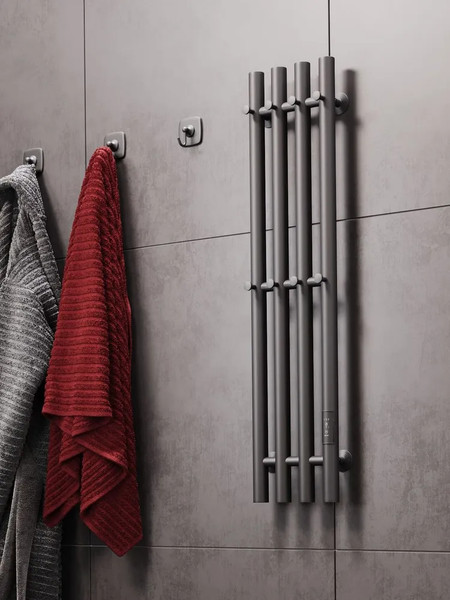 Полотенцесушитель электрический Маргроид Ferrum Inaro 4 СНШ 80x6 8 крючков