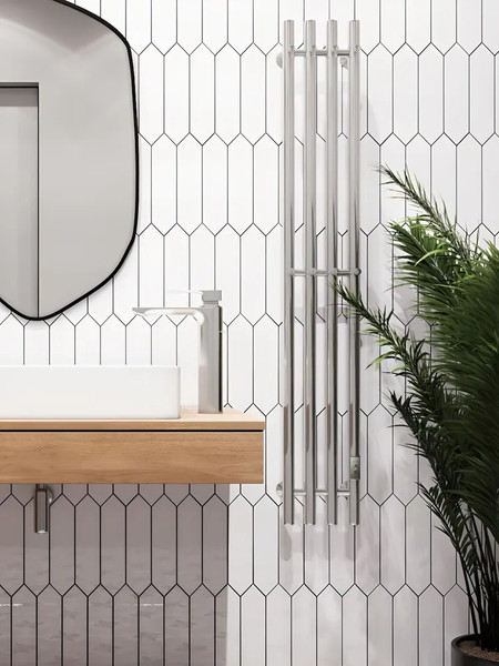 Полотенцесушитель электрический Маргроид Inaro 4 СНШ 100x6 8 крючков