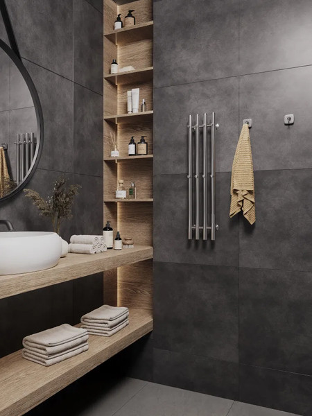 Полотенцесушитель электрический Маргроид Inaro 4 СНШ 80x6 8 крючков