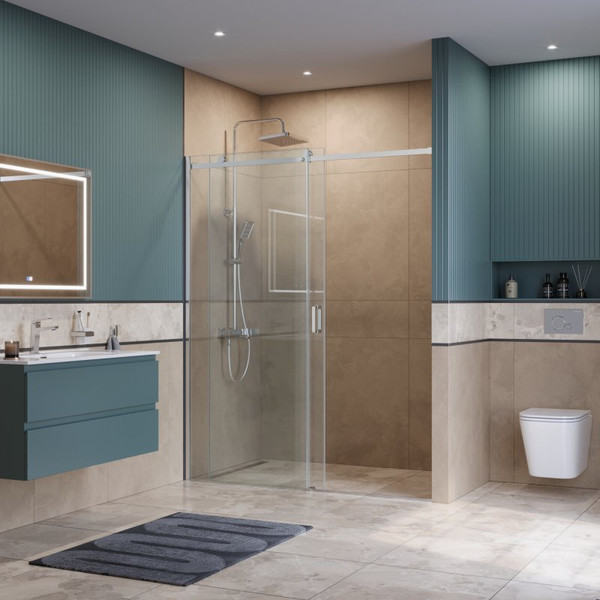 Душевая дверь BelBagno SOFT_CLOSE-2-BF-1-140-C-Cr