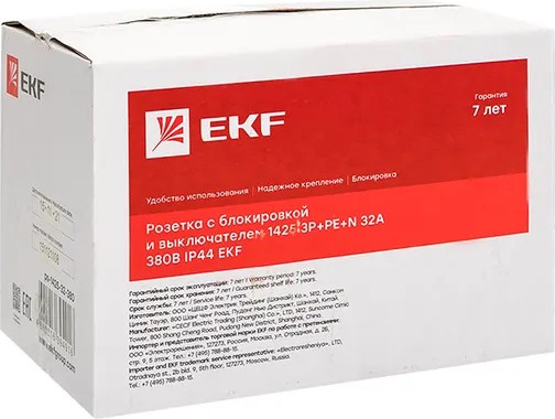 Розетка силовая EKF ps-1425-32-380