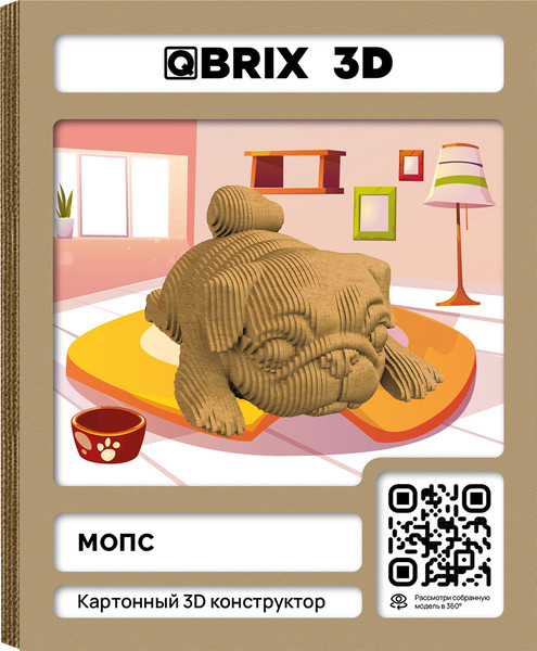 Конструктор QBRIX Мопс 3D 20082 - фото