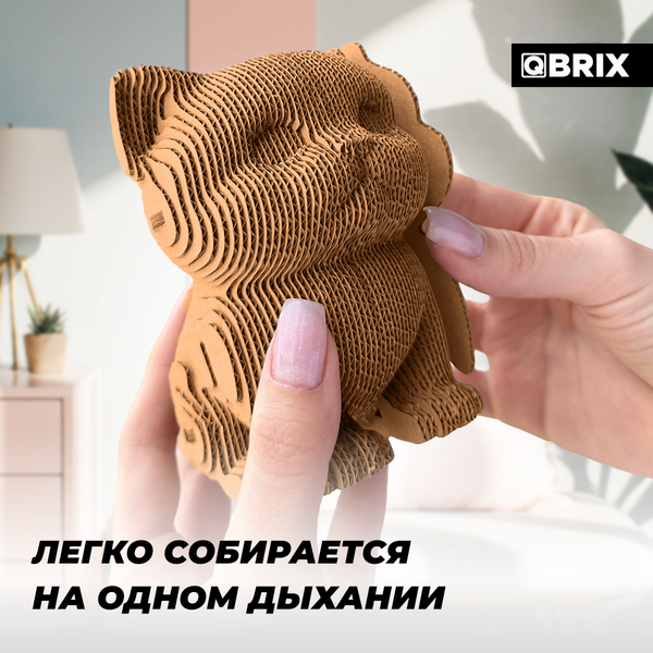 Конструктор QBRIX Милый котик 3D 20102