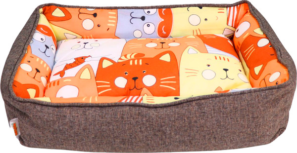 Лежанка для животных Кот и Пёс Анфиса №1 / Л5039МХб-С - фото