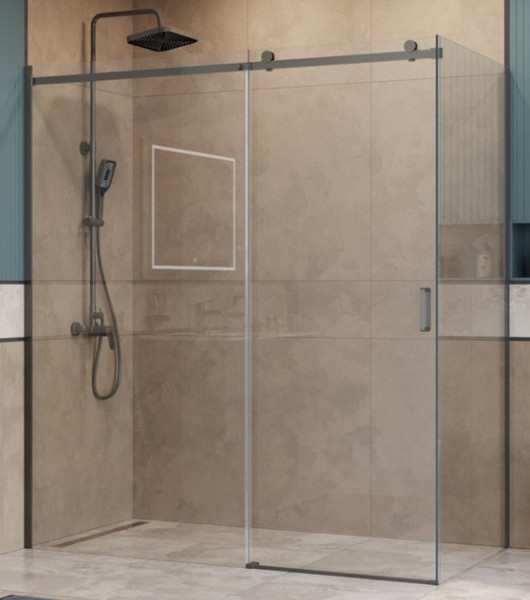 Душевой уголок BelBagno SOFT_CLOSE-2-AH-1-110/80-C-GM - фото