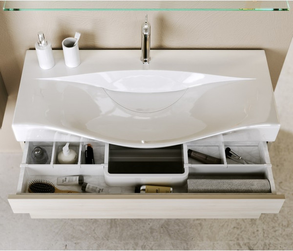 Тумба под умывальник Aqwella Бергамо Ber.01.10/n/W