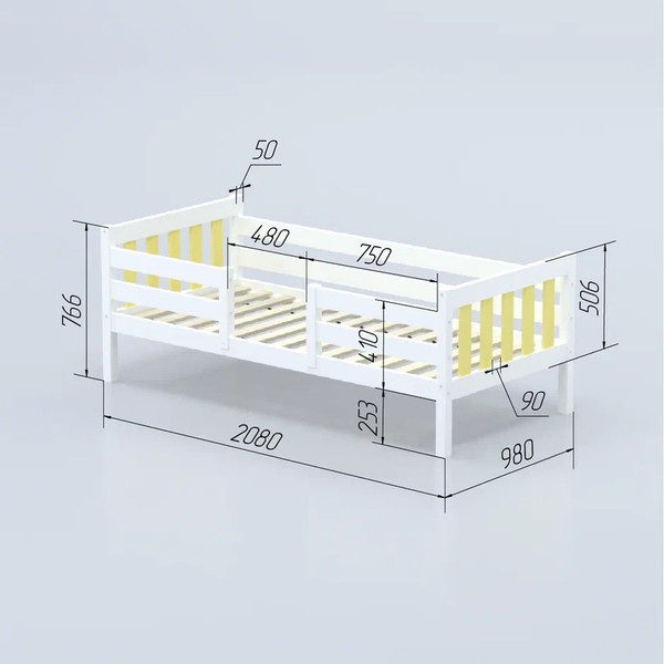 Кровать-тахта детская Савушка Савушка-08 90x200