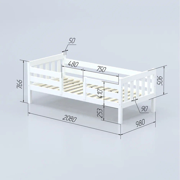 Кровать-тахта детская Савушка Савушка-08 90x200