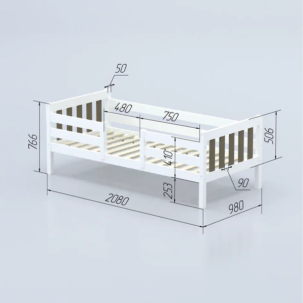 Кровать-тахта детская Савушка Савушка-08 90x200