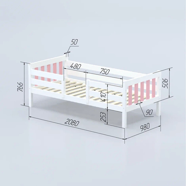 Кровать-тахта детская Савушка Савушка-08 90x200