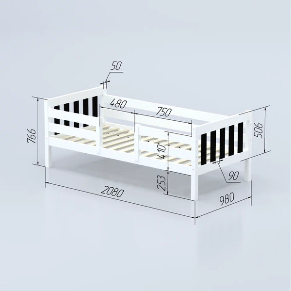 Кровать-тахта детская Савушка Савушка-08 90x200