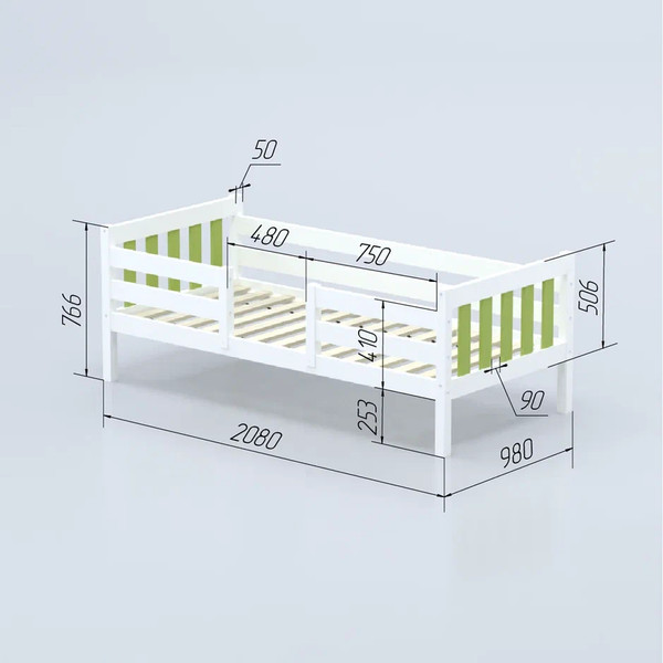 Кровать-тахта детская Савушка Савушка-08 90x200