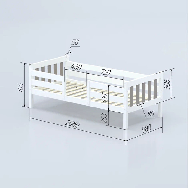 Кровать-тахта детская Савушка Савушка-08 90x200