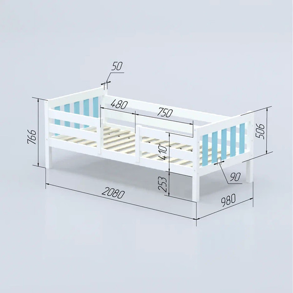 Кровать-тахта детская Савушка Савушка-08 90x200