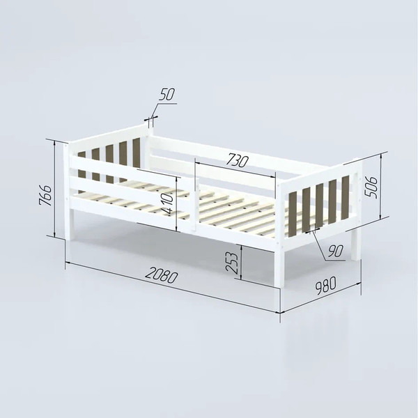 Кровать-тахта детская Савушка Савушка-07 90x200