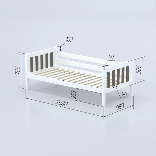 Кровать-тахта детская Савушка Савушка-06 90x200