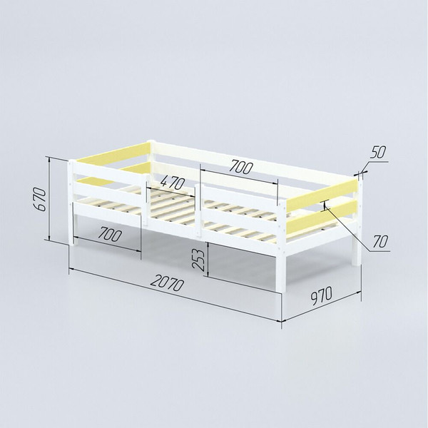 Кровать-тахта детская Савушка Савушка-04 90x200