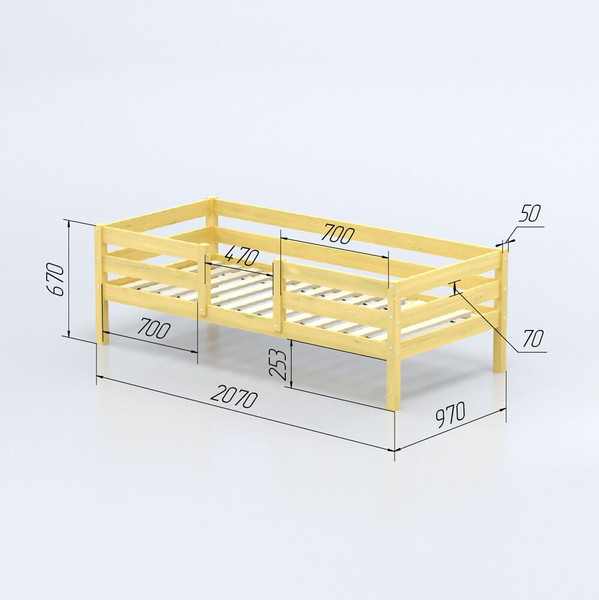 Кровать-тахта детская Савушка Савушка-04 90x200