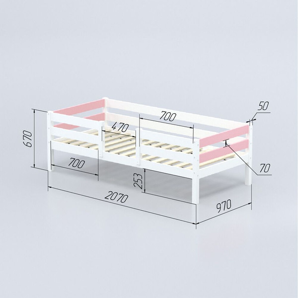 Кровать-тахта детская Савушка Савушка-04 90x200