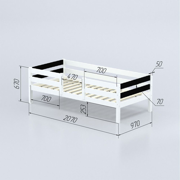 Кровать-тахта детская Савушка Савушка-04 90x200