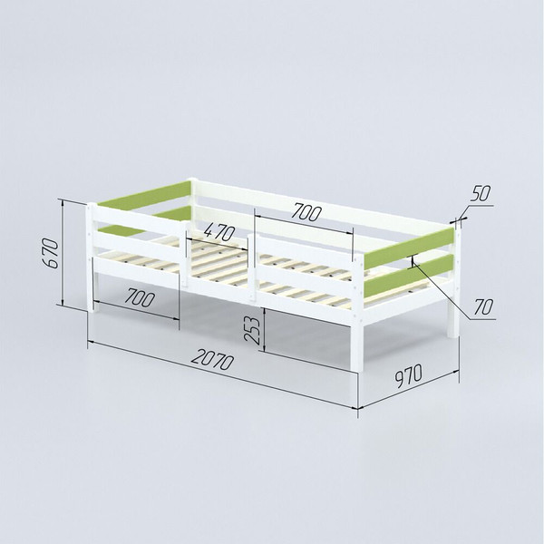 Кровать-тахта детская Савушка Савушка-04 90x200