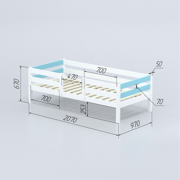 Кровать-тахта детская Савушка Савушка-04 90x200