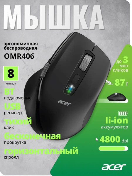 Мышь Acer OMR406 / ZL.MCEEE.02W