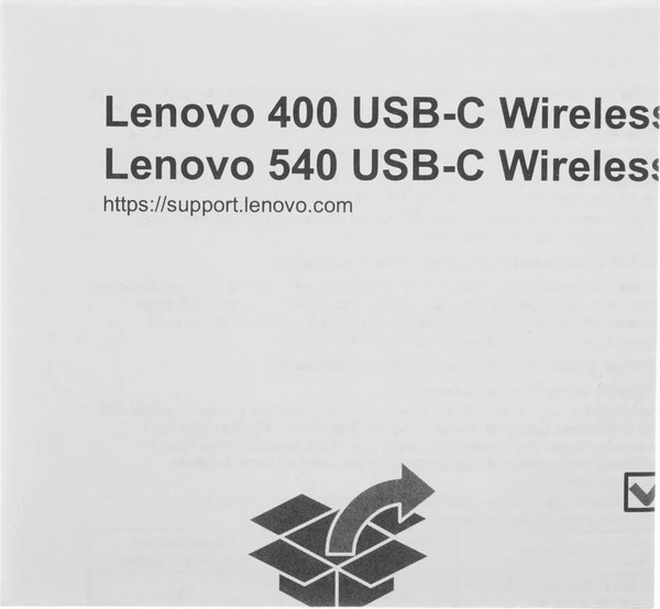 Мышь Lenovo 540 USB-C Wireless Compact / GY51D20867
