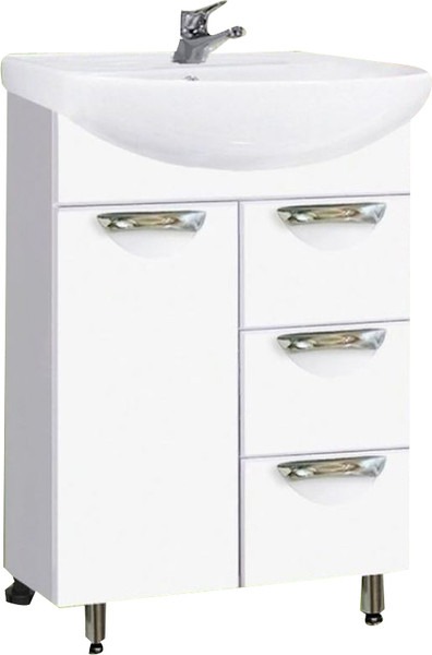 Тумба под умывальник Vako Ника Балтика 60 3 ящика / 11566 - фото