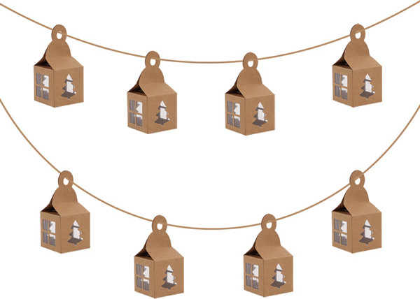 Набор новогодних подвесок Darvish Домики / DV-C-305 - фото