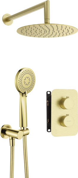Душевая система со смесителем Deante Therm Box Gold BR BXYZREBT - фото