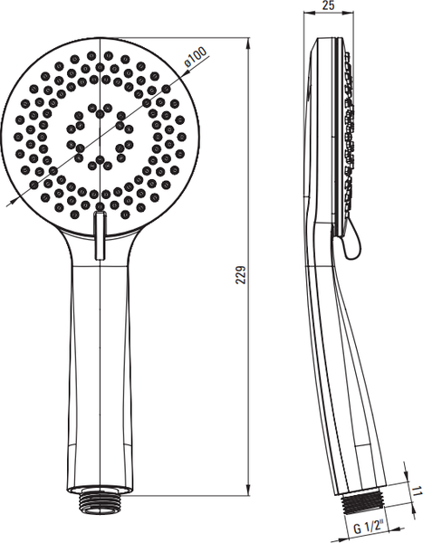 Душевая система со смесителем Deante Therm Box Gold BR BXYZREBT