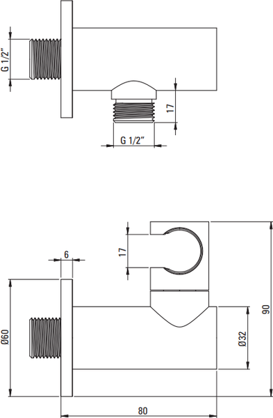 Душевая система со смесителем Deante Therm Box Gold BR BXYZREBT