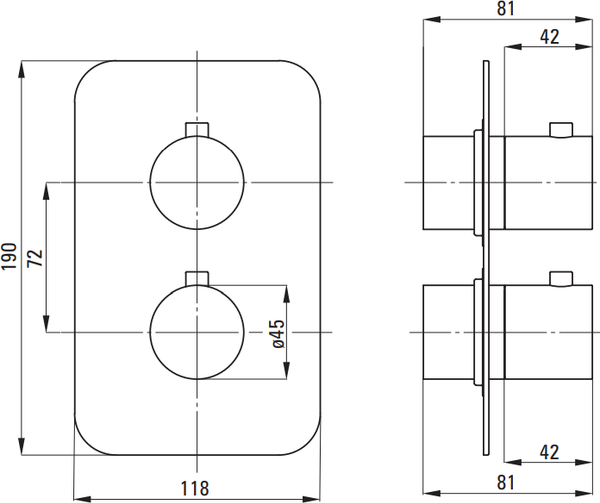 Душевая система со смесителем Deante Therm Box Gold BR BXYZREBT