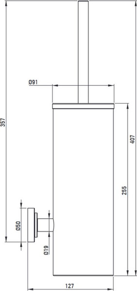 Ершик для унитаза Deante Temisto Brass ADT_M721