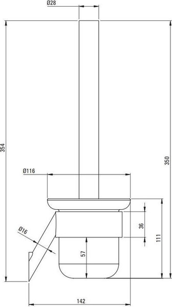 Ершик для унитаза Deante Silia Gold BR ADI_R711