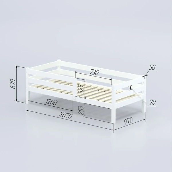 Кровать-тахта детская Савушка Савушка-03 90x200