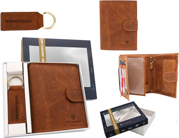 Портмоне Peterson PTN SET-M-N4L-CHM