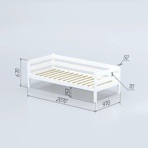 Кровать-тахта детская Савушка Савушка-02 90x200