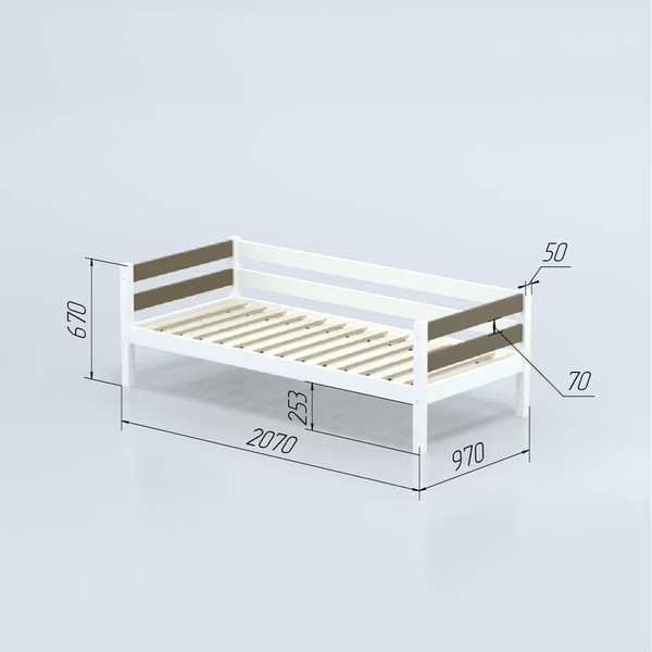 Кровать-тахта детская Савушка Савушка-02 90x200