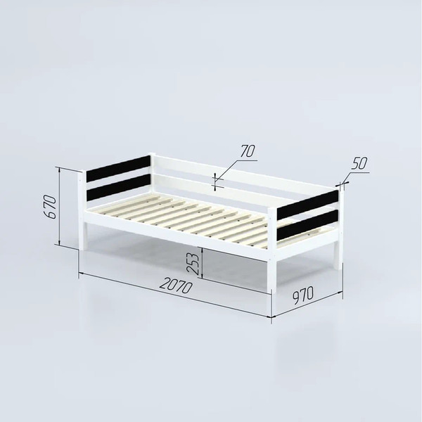 Кровать-тахта детская Савушка Савушка-02 90x200