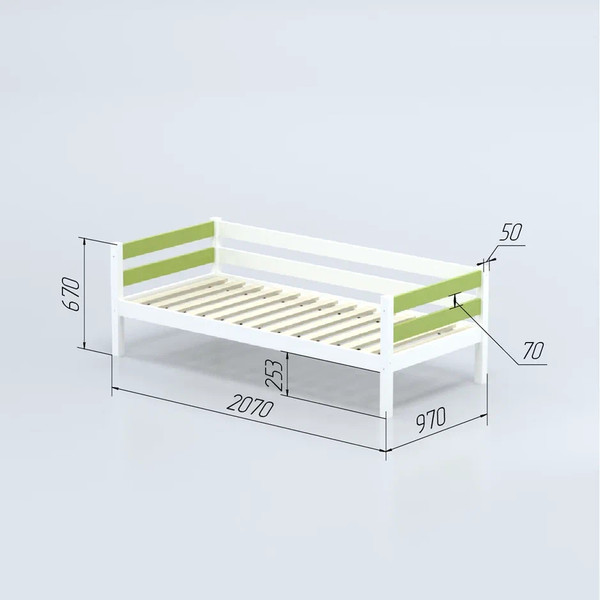 Кровать-тахта детская Савушка Савушка-02 90x200