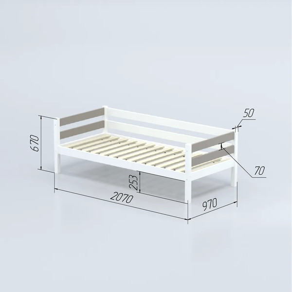 Кровать-тахта детская Савушка Савушка-02 90x200