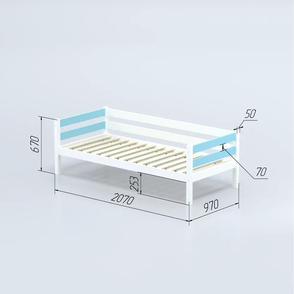 Кровать-тахта детская Савушка Савушка-02 90x200