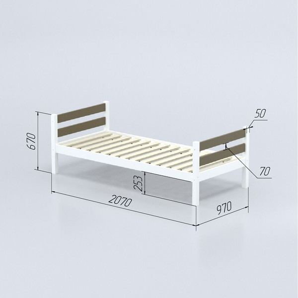 Односпальная кровать детская Савушка Савушка-01 90x200