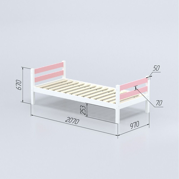 Односпальная кровать детская Савушка Савушка-01 90x200