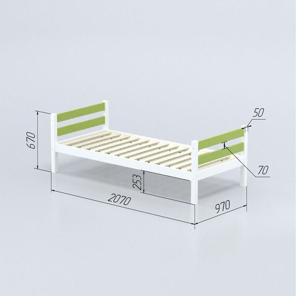 Односпальная кровать детская Савушка Савушка-01 90x200