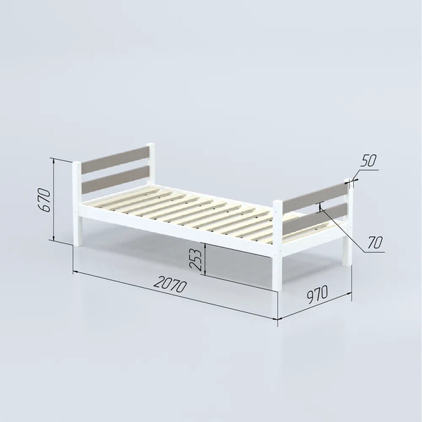 Односпальная кровать детская Савушка Савушка-01 90x200